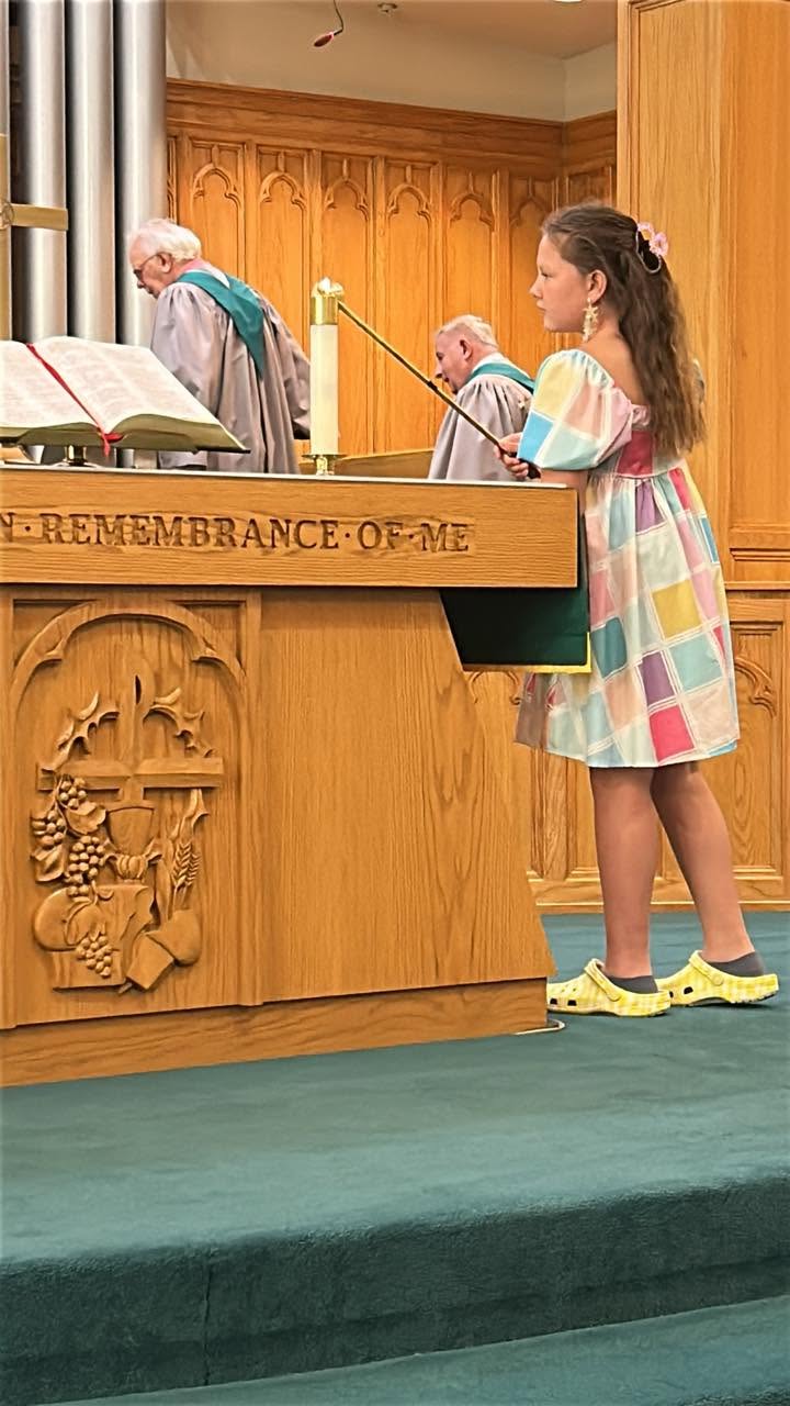Worship at First United Methodist Church, Ponca City
